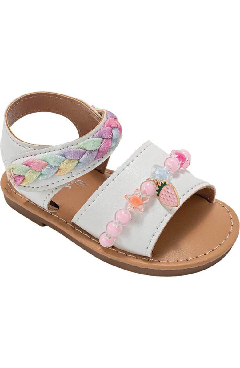 bebe Selah Sandal, Main, color, White