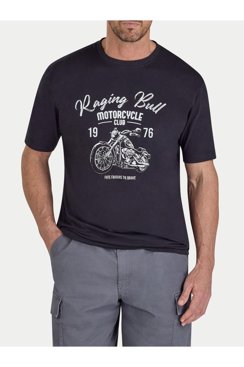 Motorcycle Club Printed T-Shirt, Alternate, color, Black