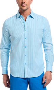 Robert Graham Greenwich Stripe Stretch Button-Up Shirt