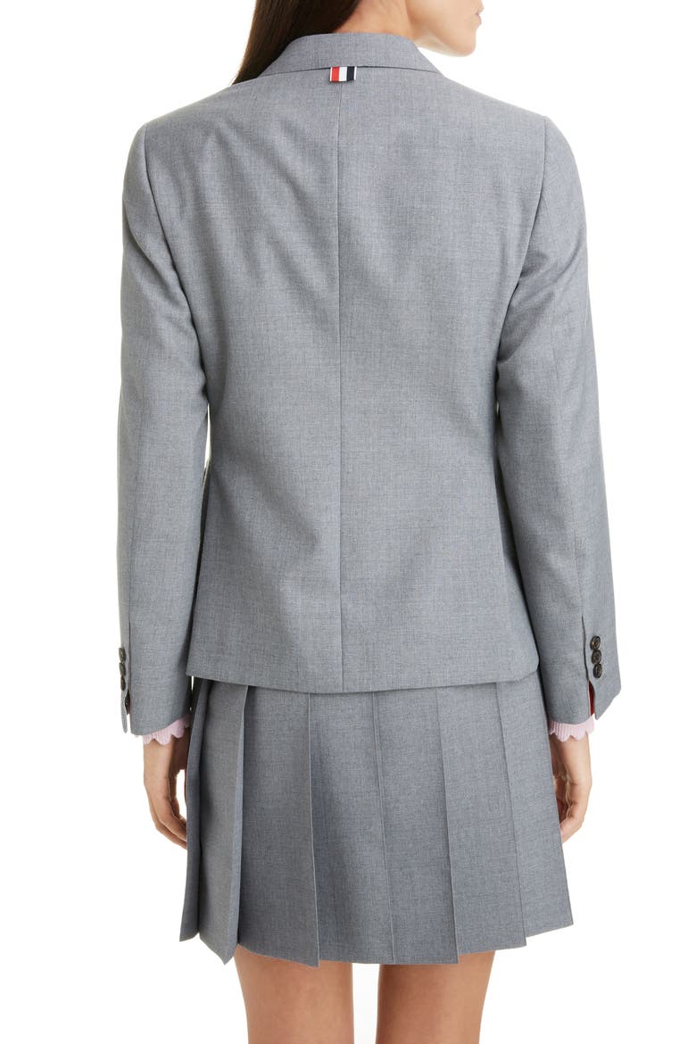 Shrunken Wool Blend Blazer, Alternate, color, MED GREY