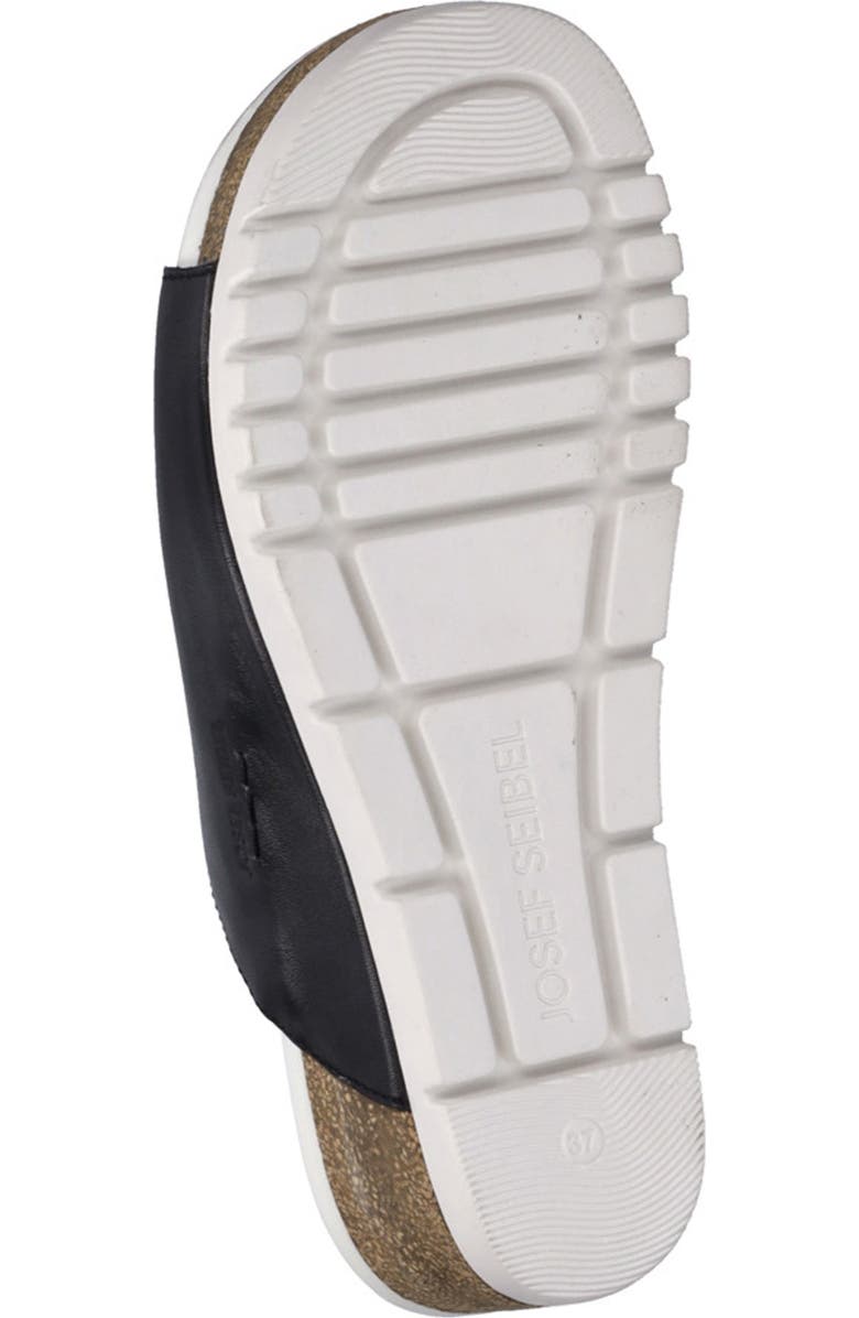 Josef Seibel Quinn 01 Wedge Sandal, Alternate, color, Black