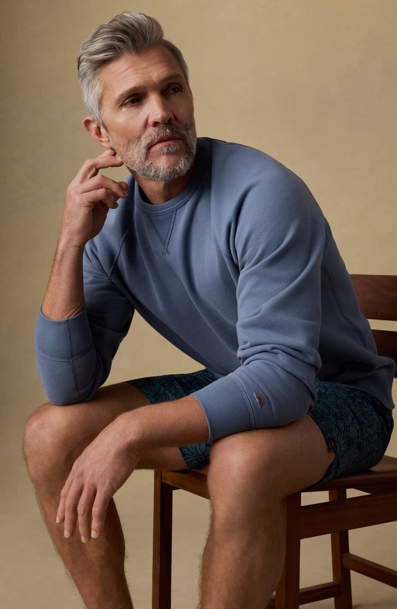 Faherty High Standard Organic Pima Cotton Blend Sweatshirt, Alternate, color, Flint