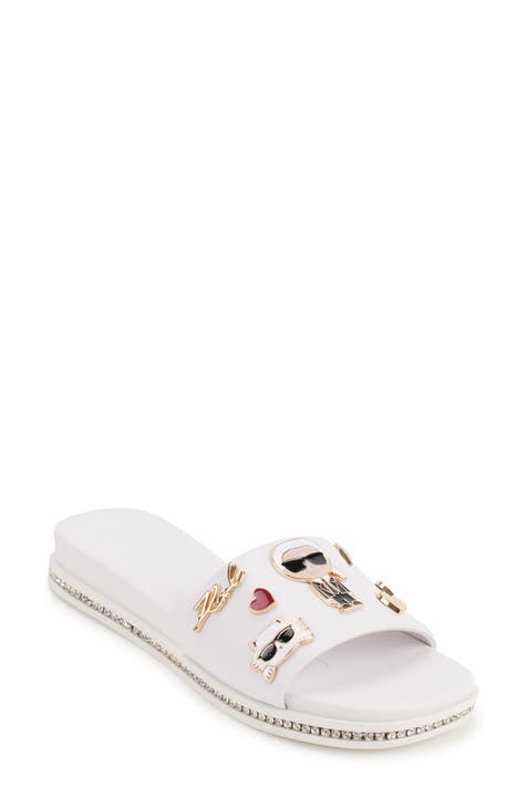 Jeslyn Cate Pins Embellished Slide Sandal (Women)