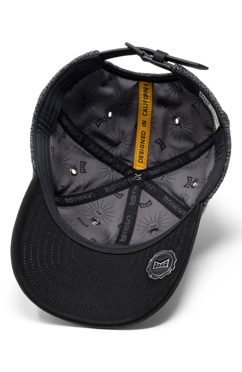 Melin Thermal A-Game Scout Adjustable Baseball Cap, Alternate, color, Charcoal Herringbone