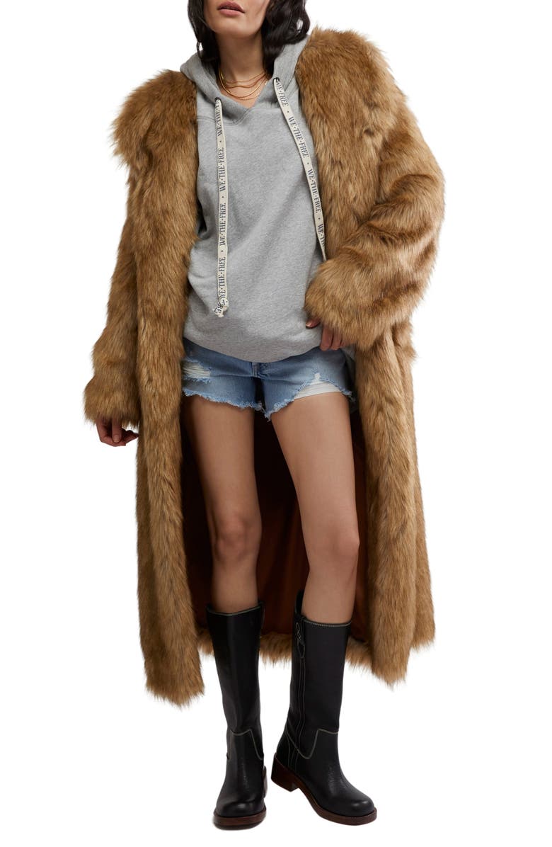 Free People Annice Faux Fur Coat | Nordstrom