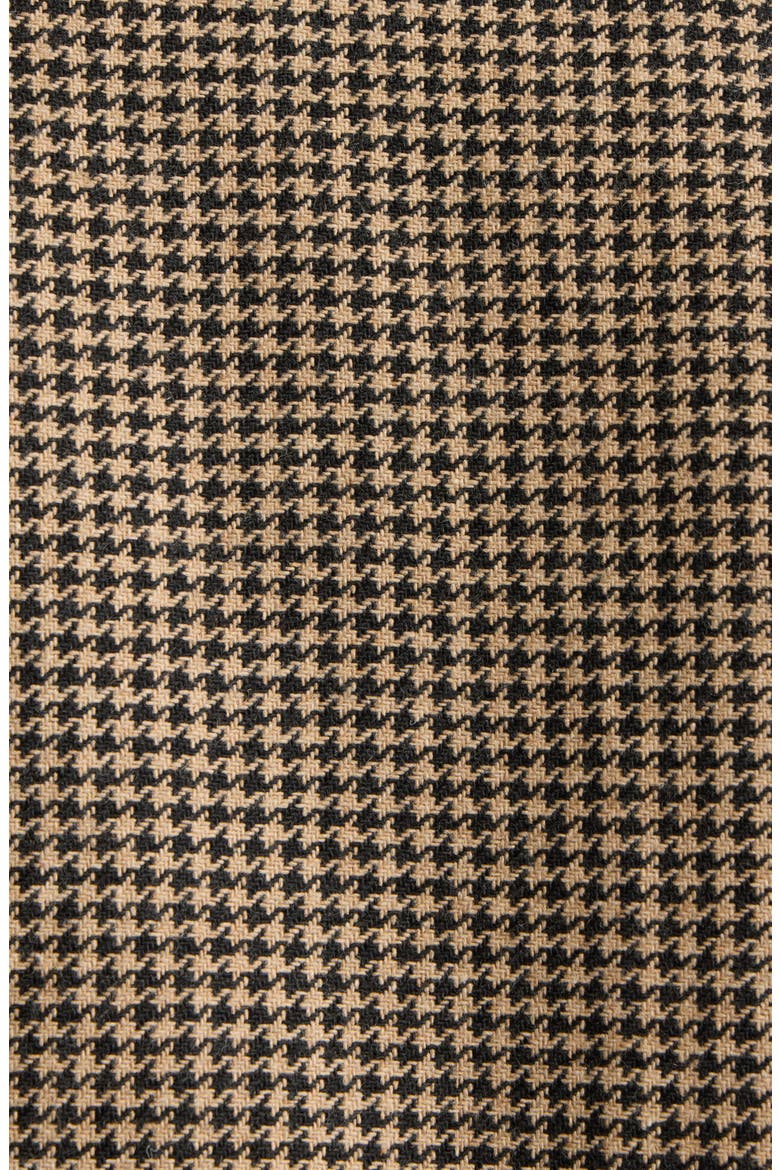 Plaid Long Coat, Alternate, color, TAN/ BLACK