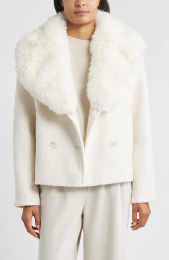 Sam Edelman Peacoat with Removable Faux Fur Collar