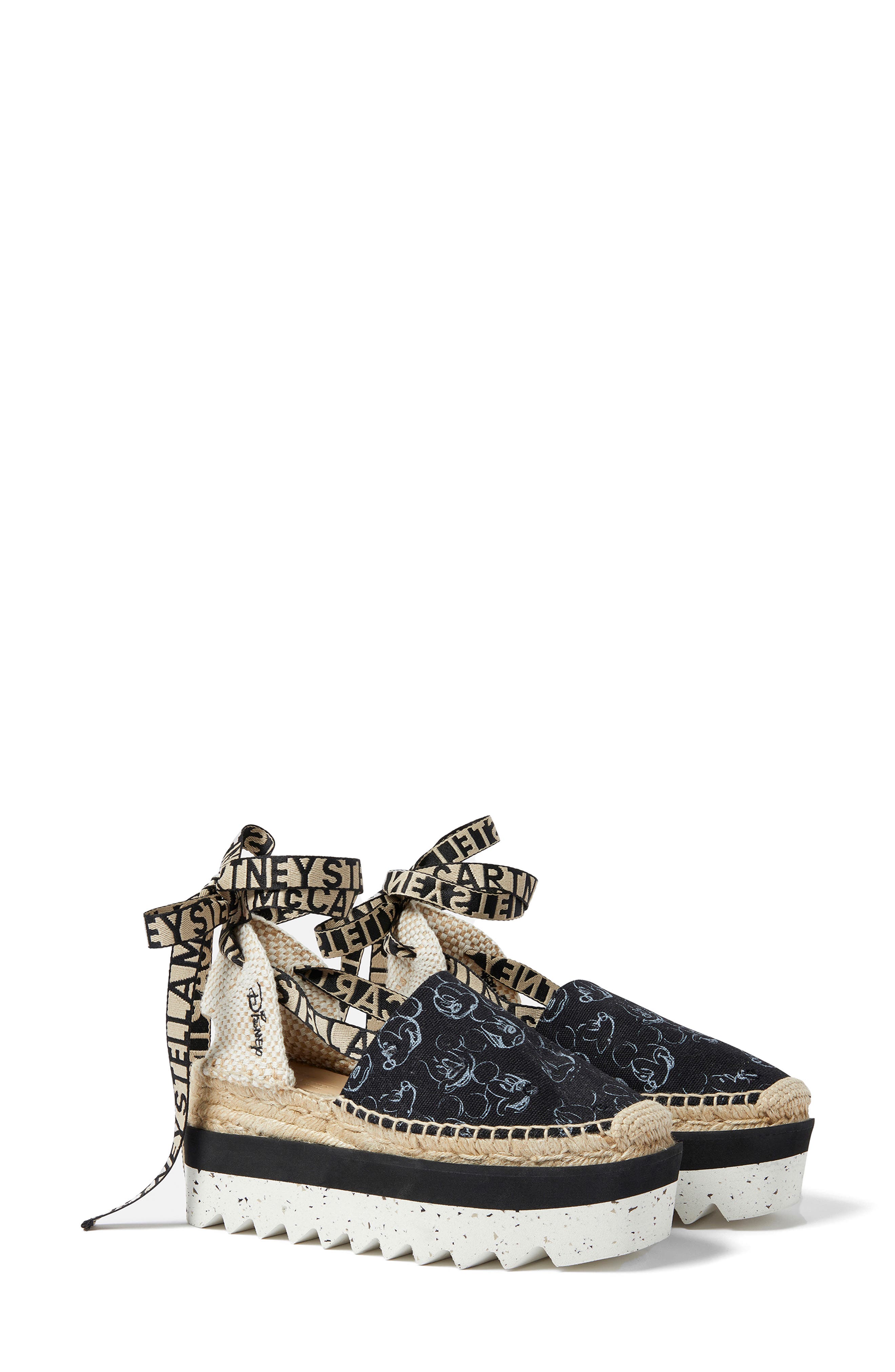 Stella McCartney x Disney Gaia Mickey Mouse Platform Espadrille, Main, color, 