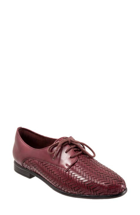 Red shops oxfords womens