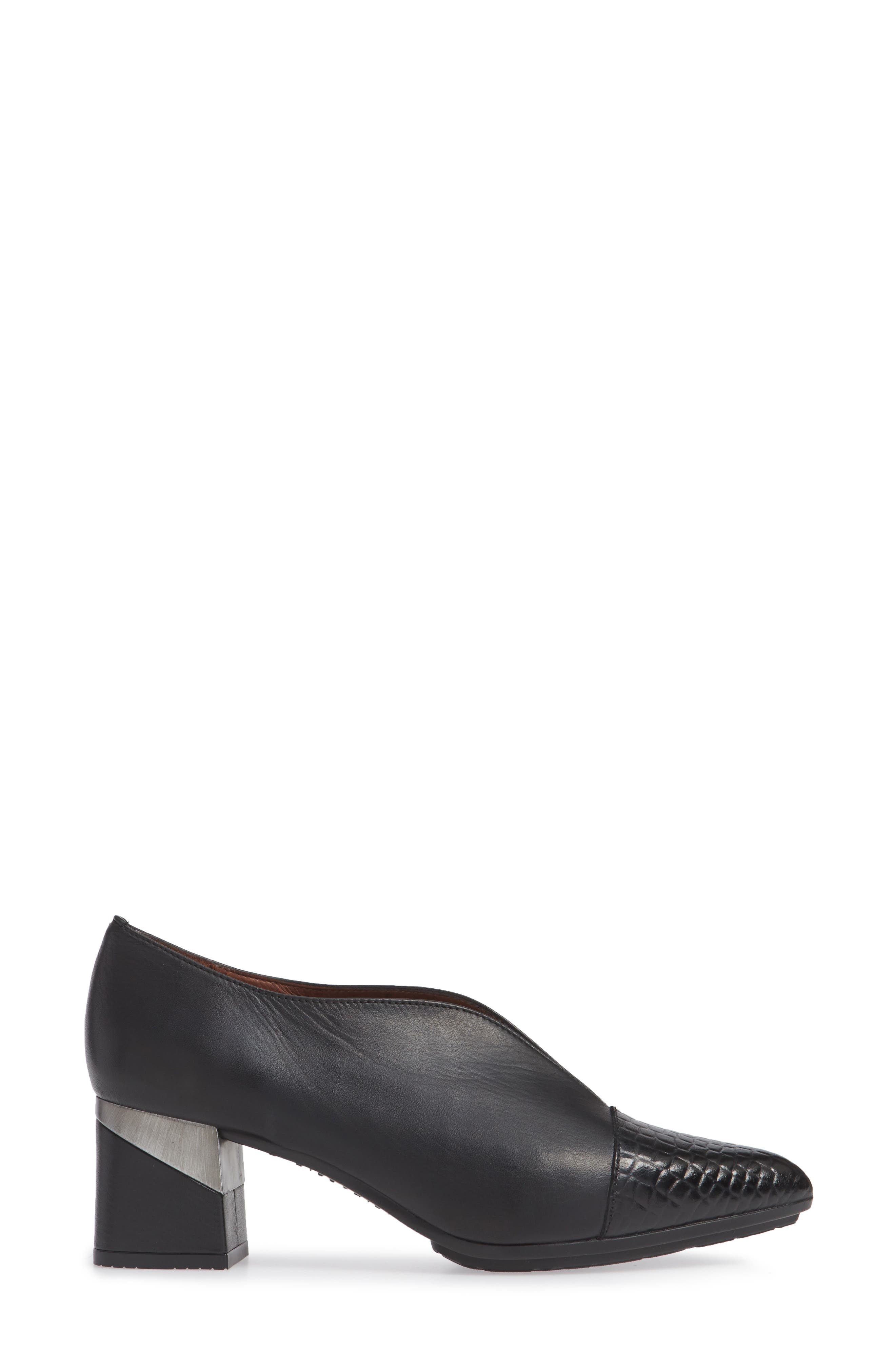 Lanita Pump, Alternate, color, CAIMAN/ SOHO BLACK LEATHER