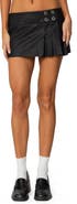 EDIKTED Sacha Faux Leather Mini Skort