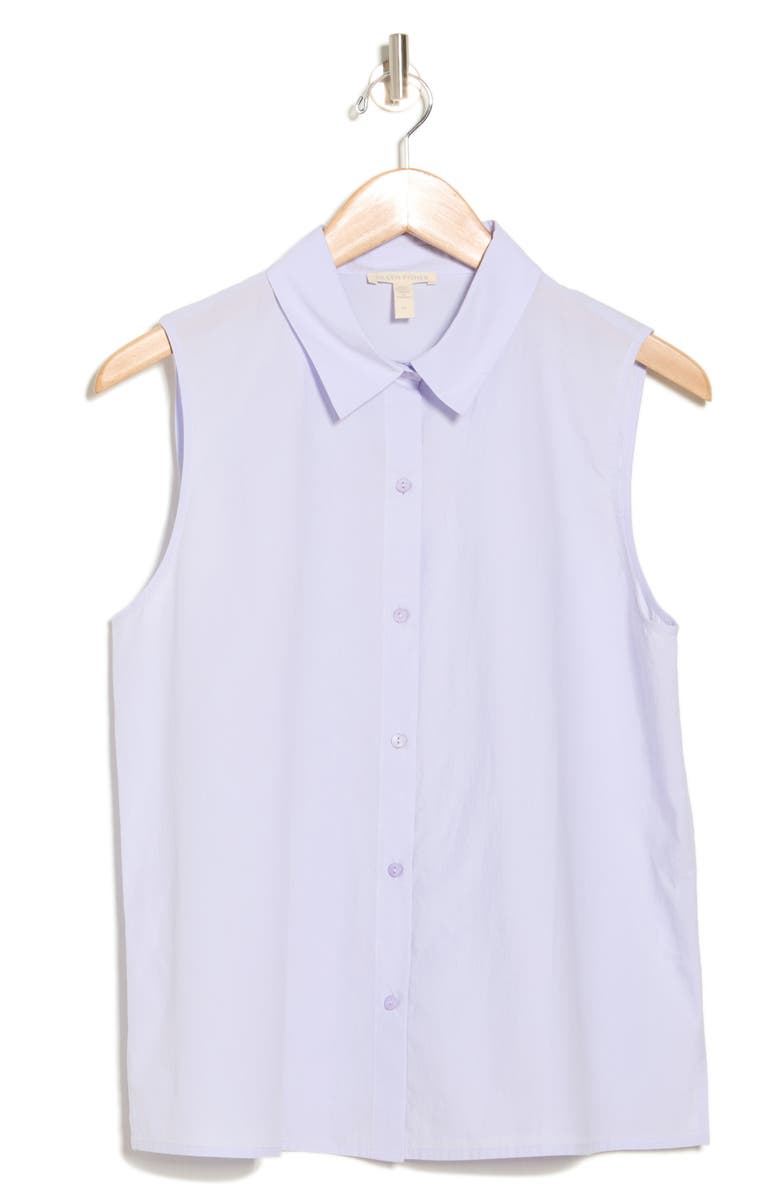 Sleeveless Button-Up Shirt