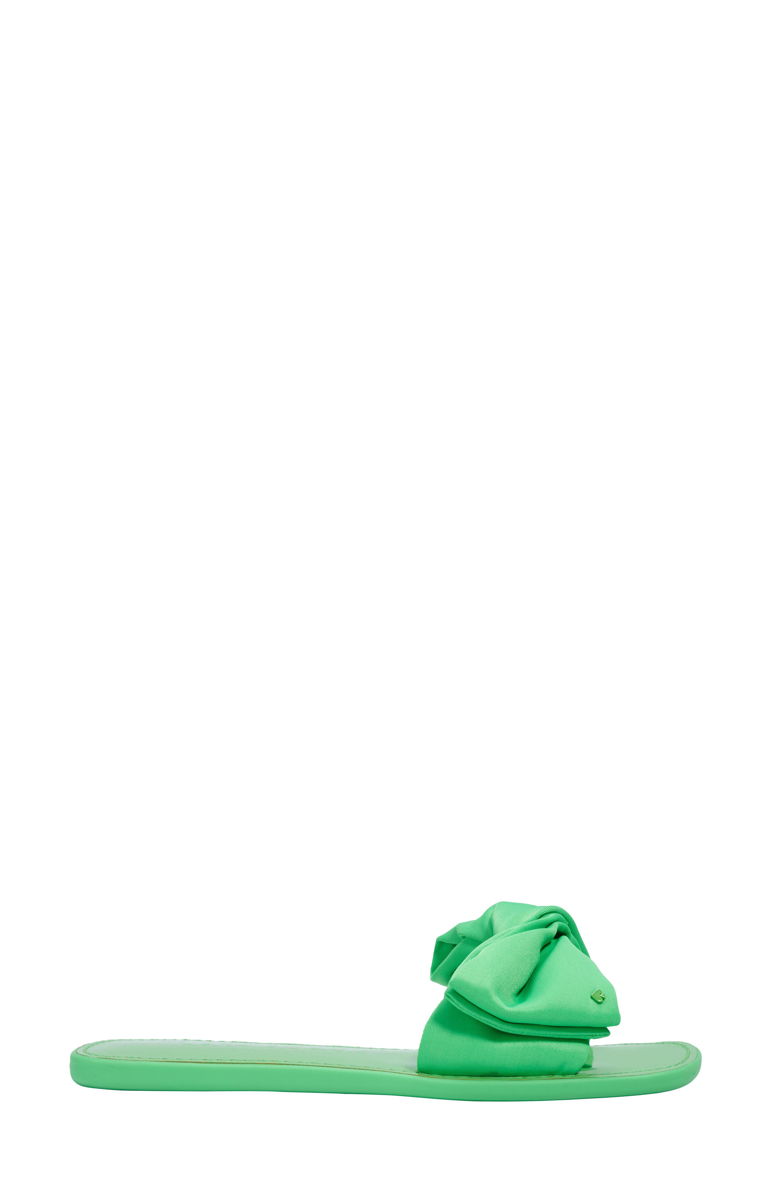 bikini slide sandal, Alternate, color, GREEN JAY FABRIC