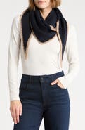 Vince Camuto Contrast Trim Triangle Scarf