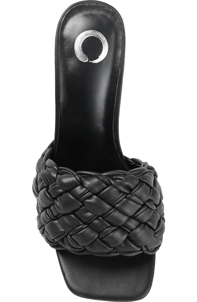 Journee Collection Raquelah Braided Sandal, Alternate, color, Black