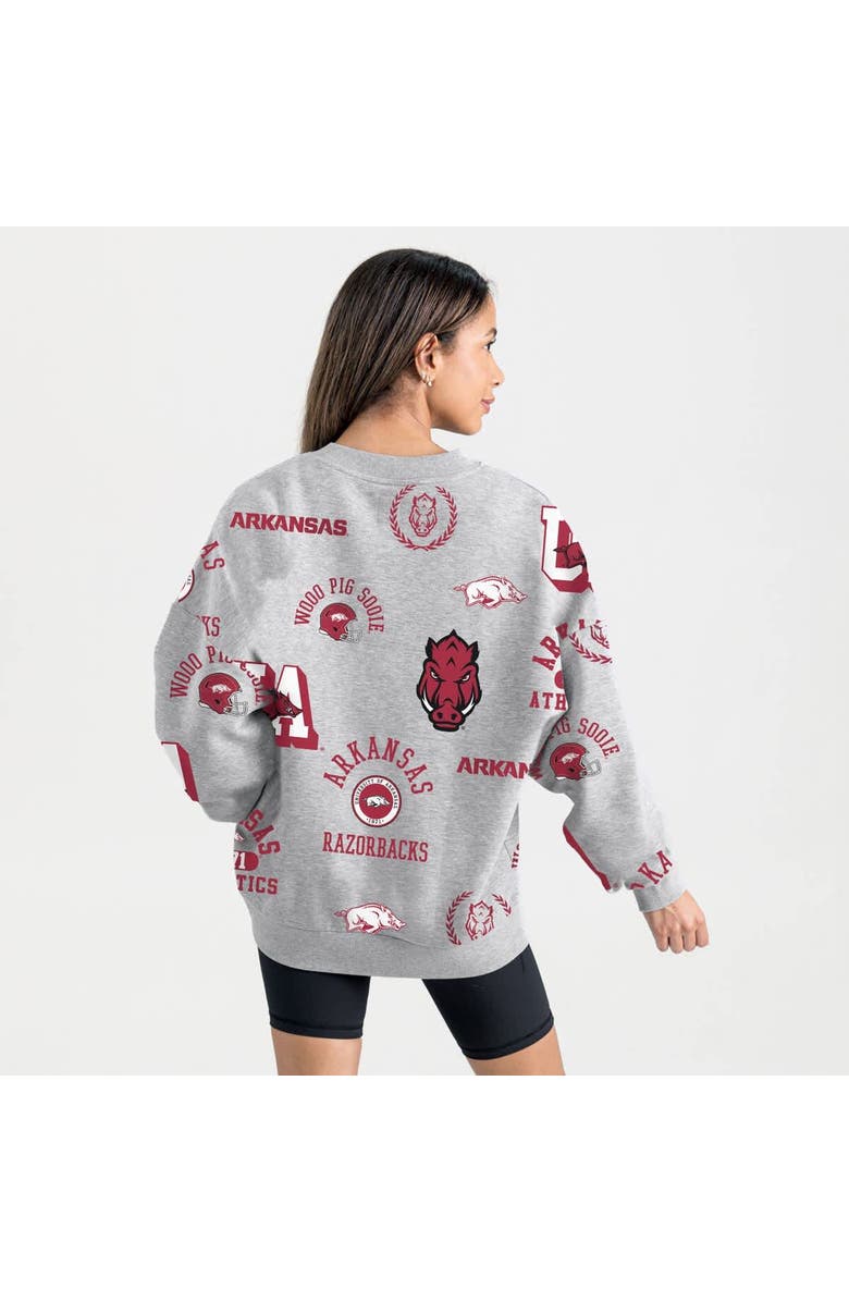 GAMEDAY COUTURE Women
s Gameday Couture Gray Arkansas Razorbacks Always on Repeat Fleece Sweatshirt, Alternate, color, Gray