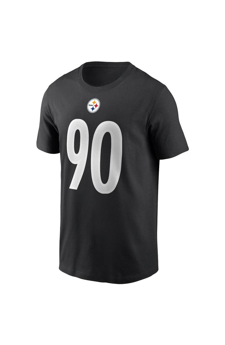 Nike Men's Nike T.J. Watt Black Pittsburgh Steelers Name & Number T-Shirt, Alternate, color, 