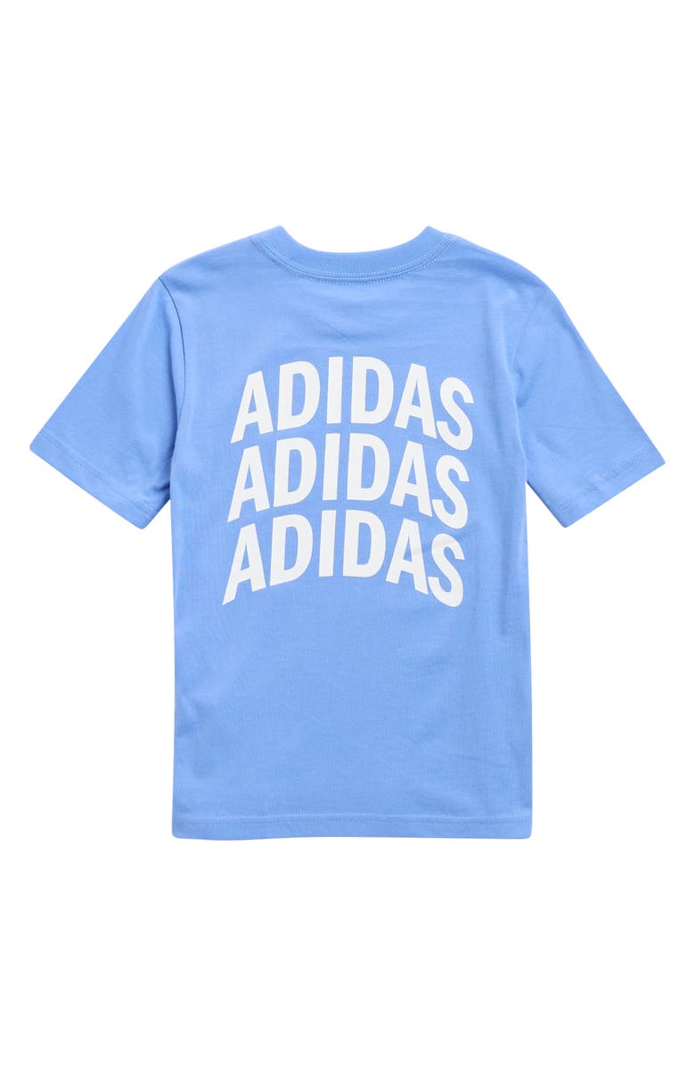adidas Kids' Repeat Logo Graphic T-Shirt, Alternate, color, Blue Fusion