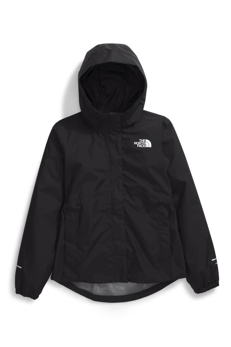 Kids' Antora Waterproof Rain Jacket, Main, color, TNF BLACK TNF BLACK