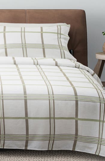 Woven & Weft Turkish Cotton Flannel Plaid Sheet Set