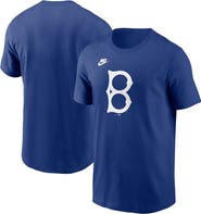 Nike Men's Nike Royal Brooklyn Dodgers Cooperstown Collection Team Logo T-Shirt