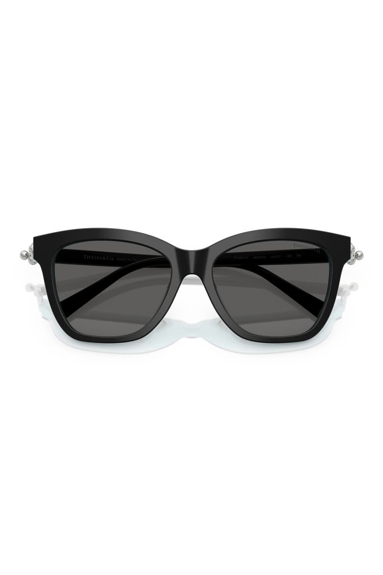 54mm Gradient Square Sunglasses, Alternate, color, BLACK ON TIFFANY BLUE / GREY
