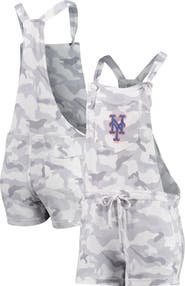 CONCEPTS SPORT Women's Concepts Sport Gray New York Mets Camo Romper Overalls