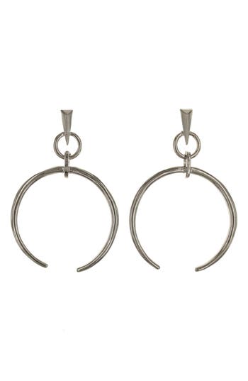 Olivia Welles Open Circle Earrings In Silver