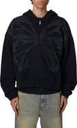 Good For Nothing Boxy-Fit Zipped Silhouette Hoodie