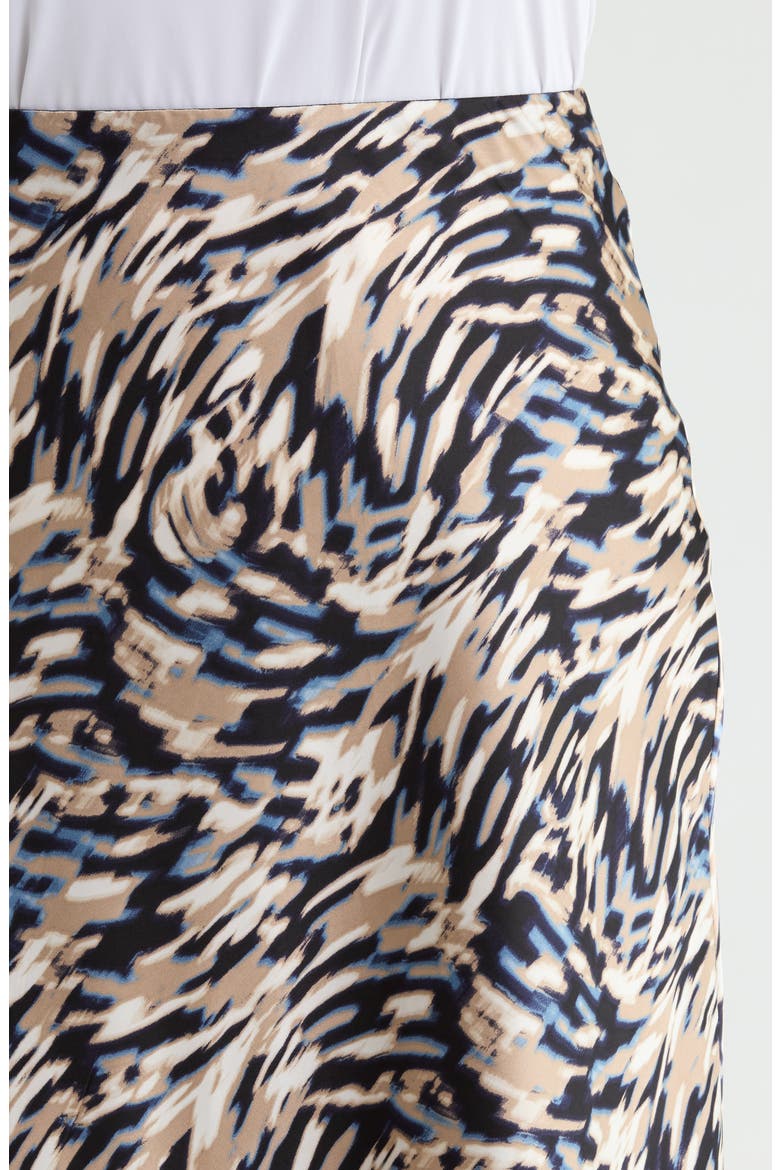 Print Pull-On Bias Flared Skirt, Alternate, color, DUTCH BLUE MULTI