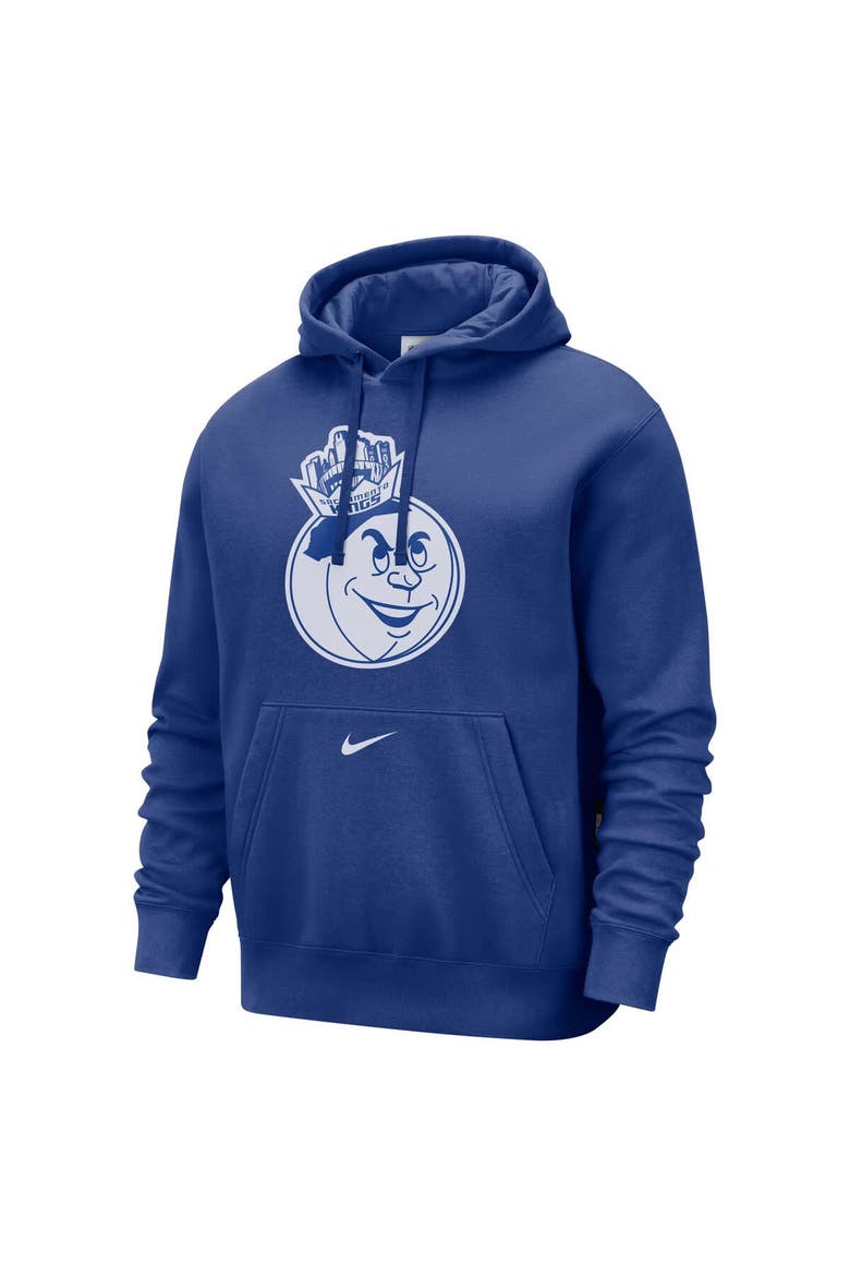Men's Nike Blue Sacramento Kings 2024/25 City Edition Essential Club Pullover Hoodie, Alternate, color, Blue