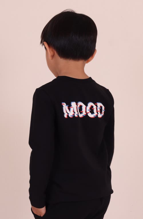 Tiny Tribe Mood Long Sleeve Graphic T-shirt In Black