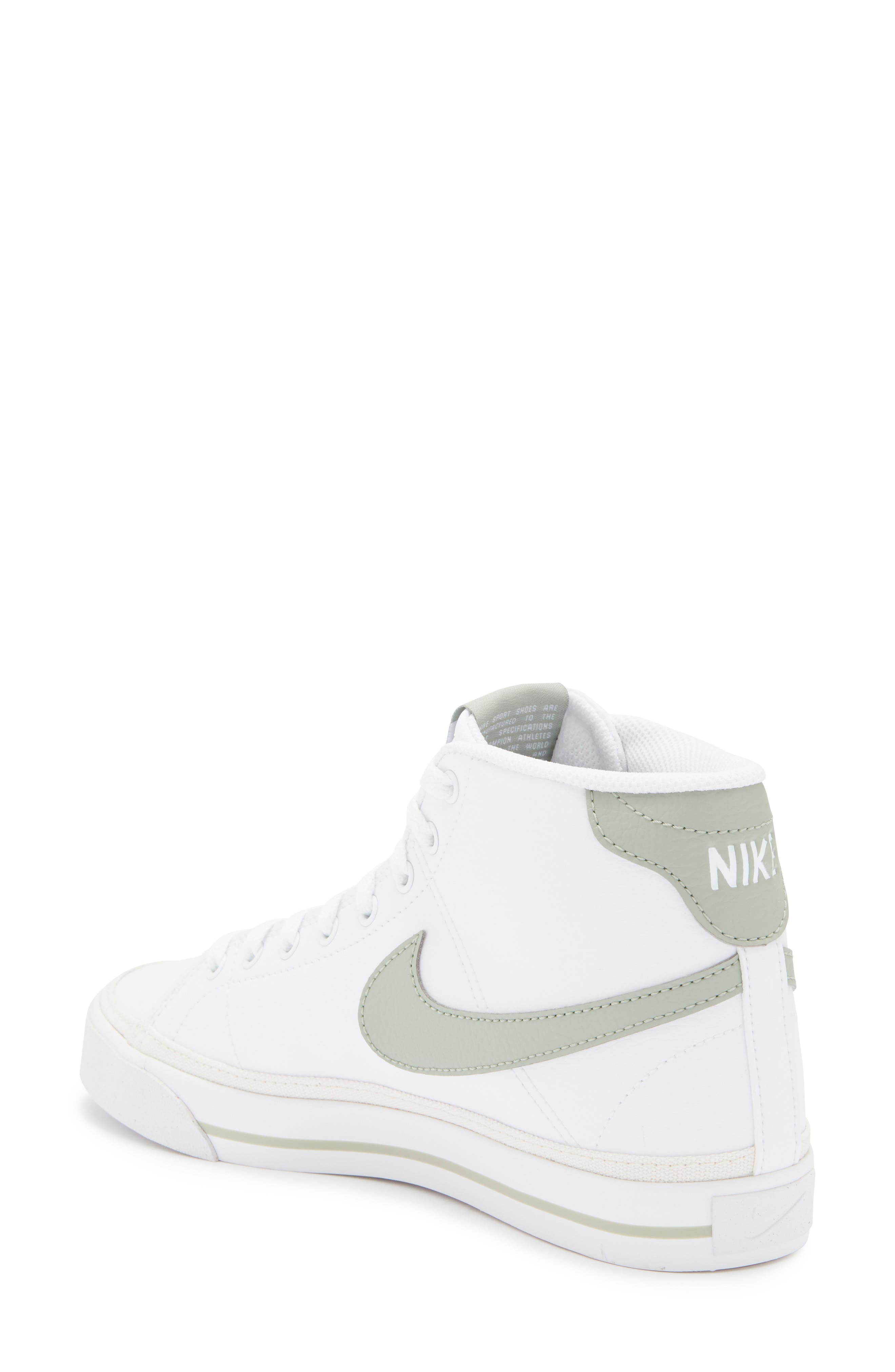 Court Legacy Mid Top Sneaker, Alternate, color, WHITE/ JADE/ PHANTOM