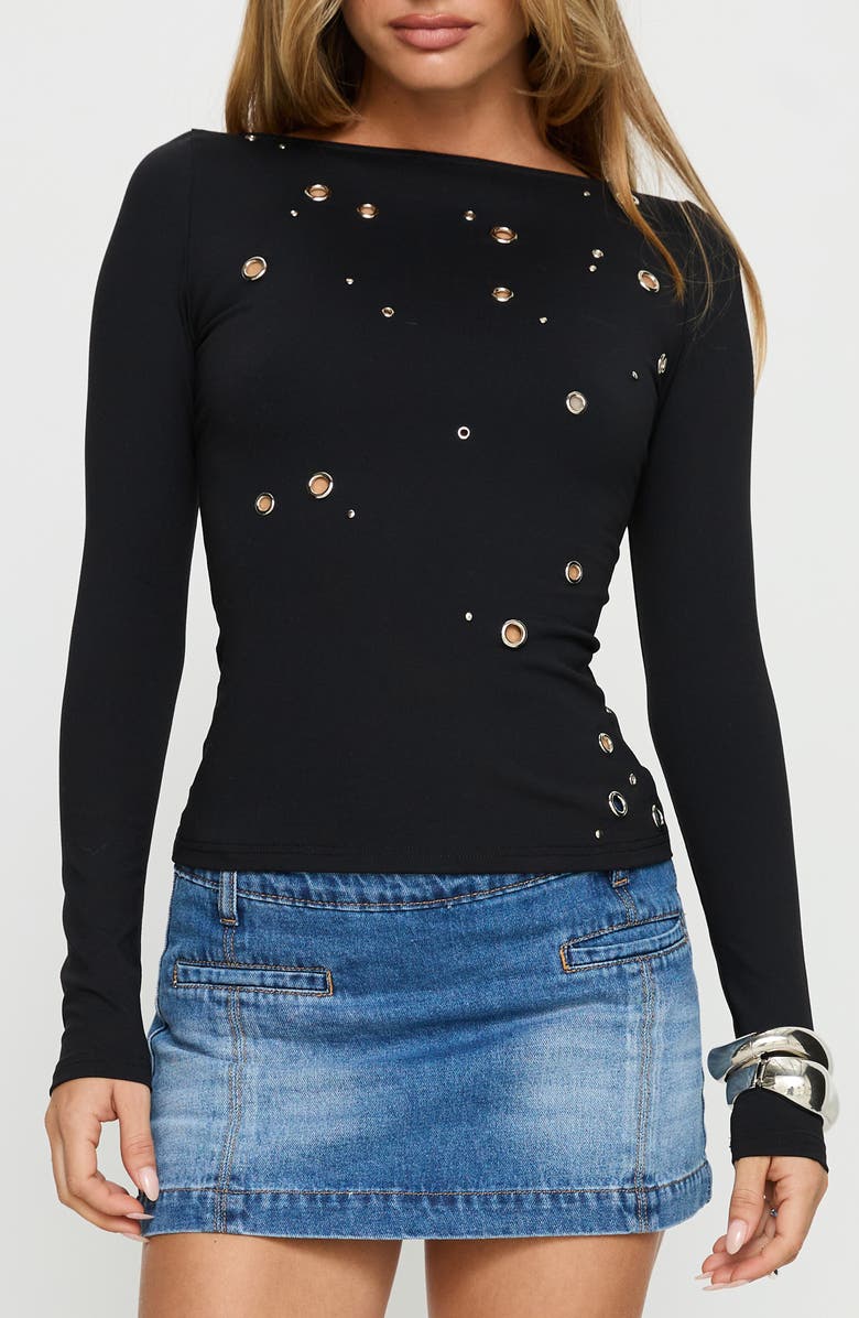 Princess Polly Ryka Eyelet Top, Main, color, 