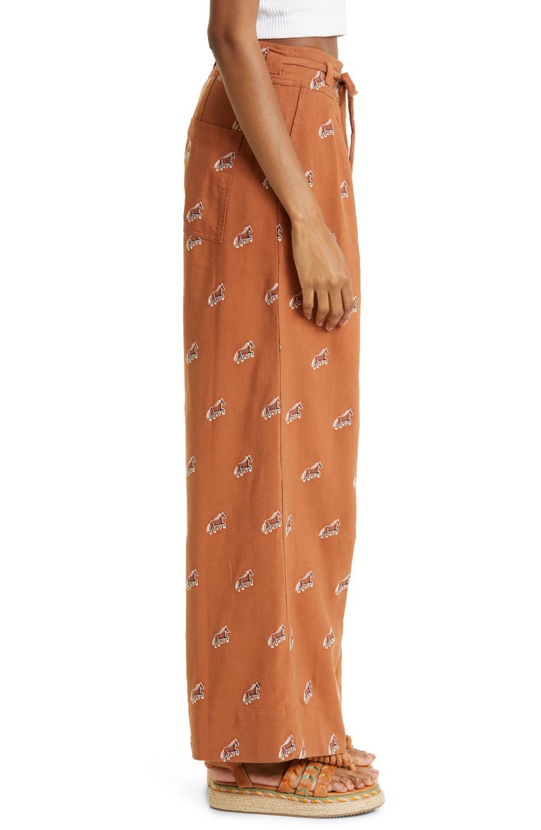 FARM Rio Embroidered Horse Drawstring Pants, Alternate, color,