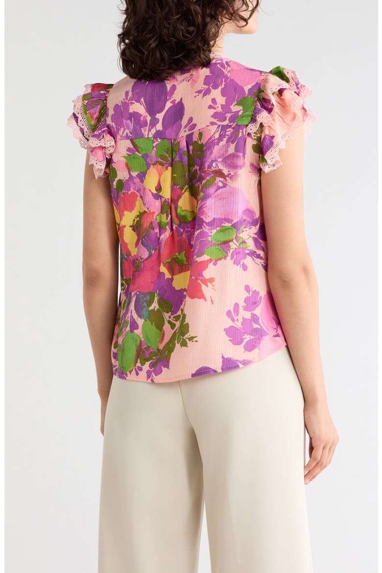 Floral Ruffle Top, Alternate, color, MULTI FLORAL