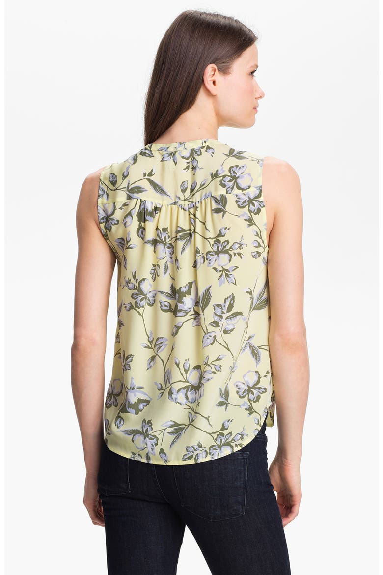 'Finnegan' Silk Top, Alternate, color, PALE LEMON