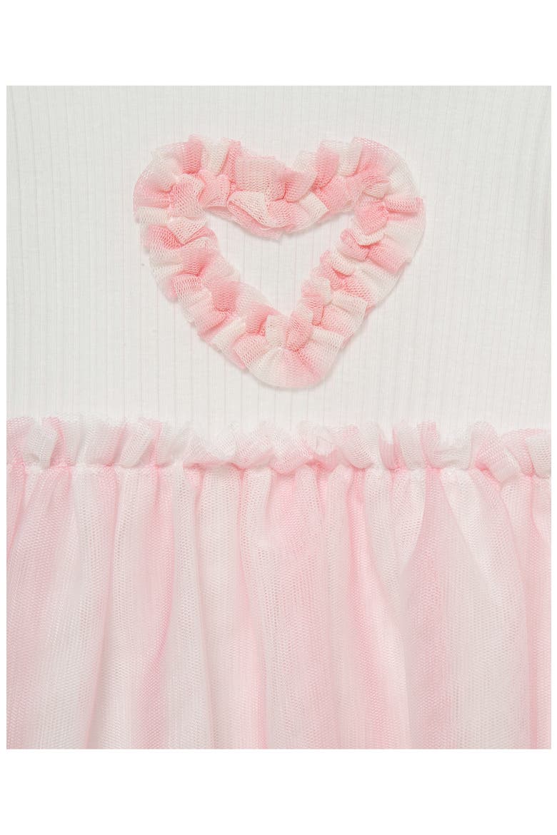 Kids' Sweetheart Tutu Bodysuit & Headband Set, Alternate, color, WHITE/ PINK