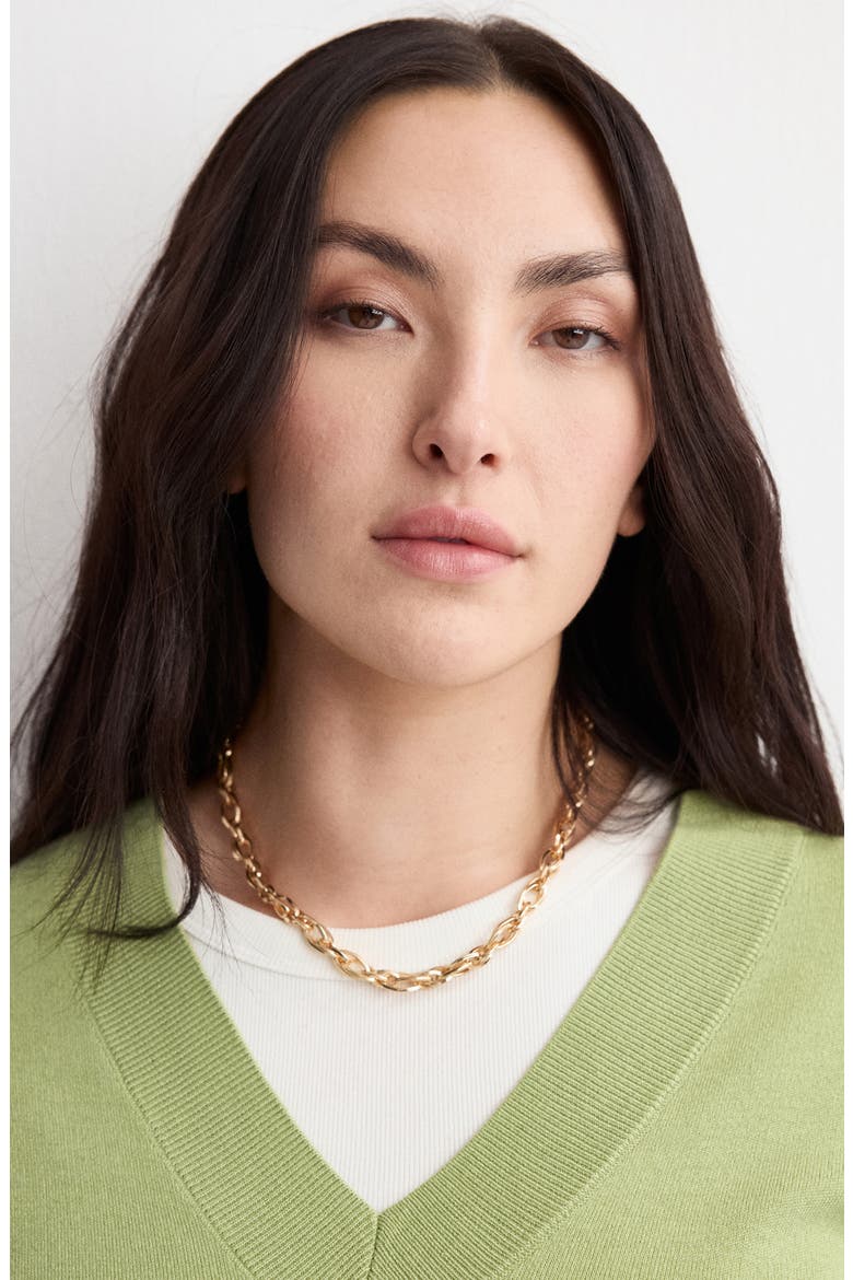 V-Neck Sweater, Alternate, color, GREEN