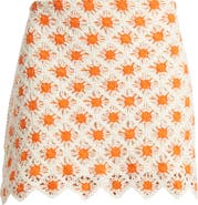 MANGO Cameron Crochet Miniskirt