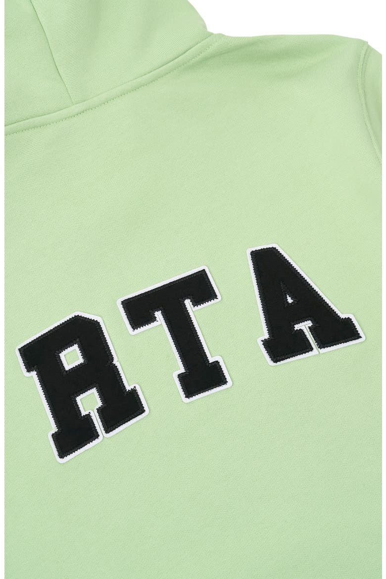 Kids' Eden Collegiate Logo French Terry Hoodie, Alternate, color, GREEN COLLEGIATE