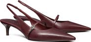 Tory Burch Double T Buckle Slingback Mary Jane Kitten Heel Pump