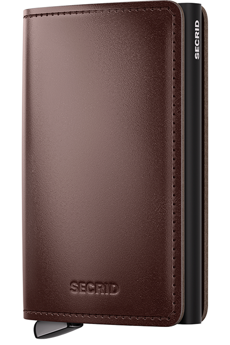 Premium Slimwallet+ Dusk, Main, color, Dark Brown