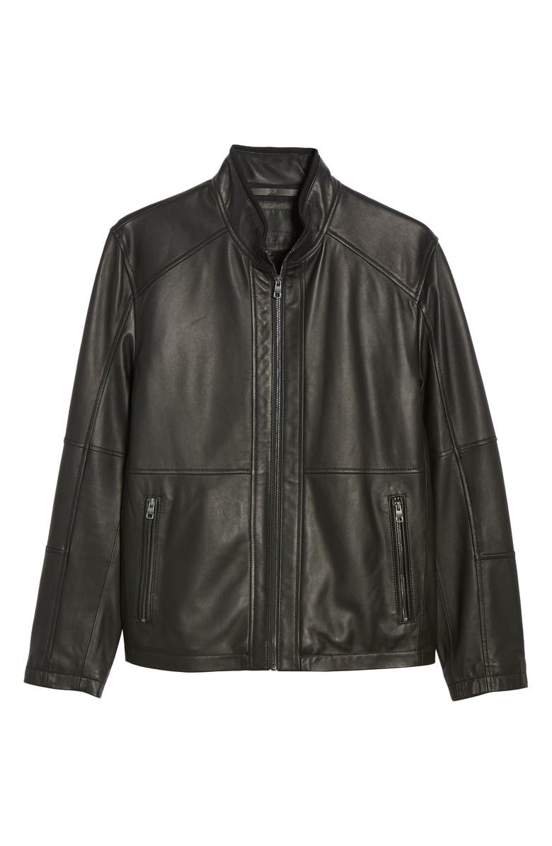 Andrew Marc Wiley Lambskin Leather Jacket, Alternate, color,