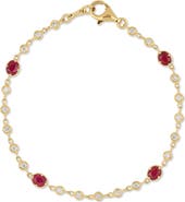 Bony Levy 18K Gold El Mar Ruby & Diamond Tennis Bracelet