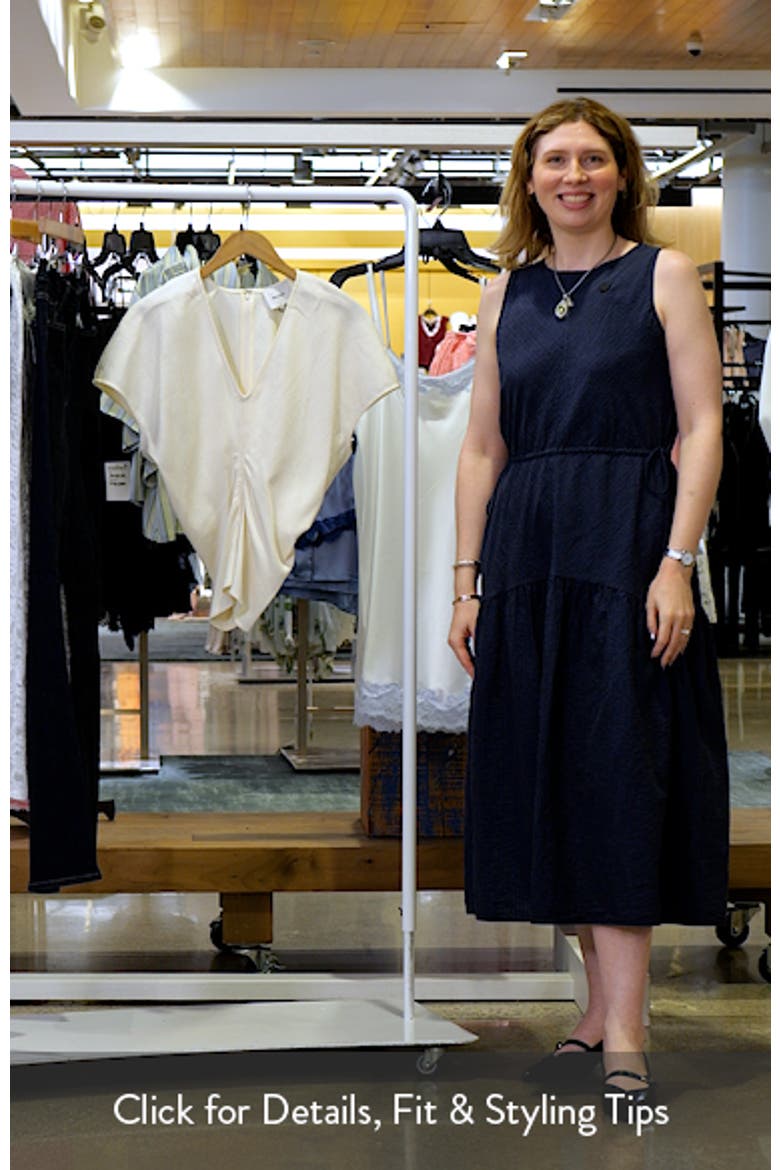 Ginie Ruched Cap Sleeve Top video