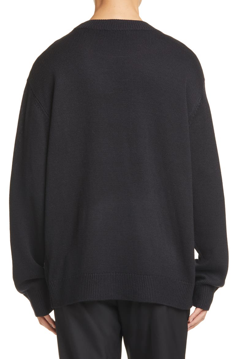 Tie Dye Loose Fit Sweater, Alternate, color, BLACK