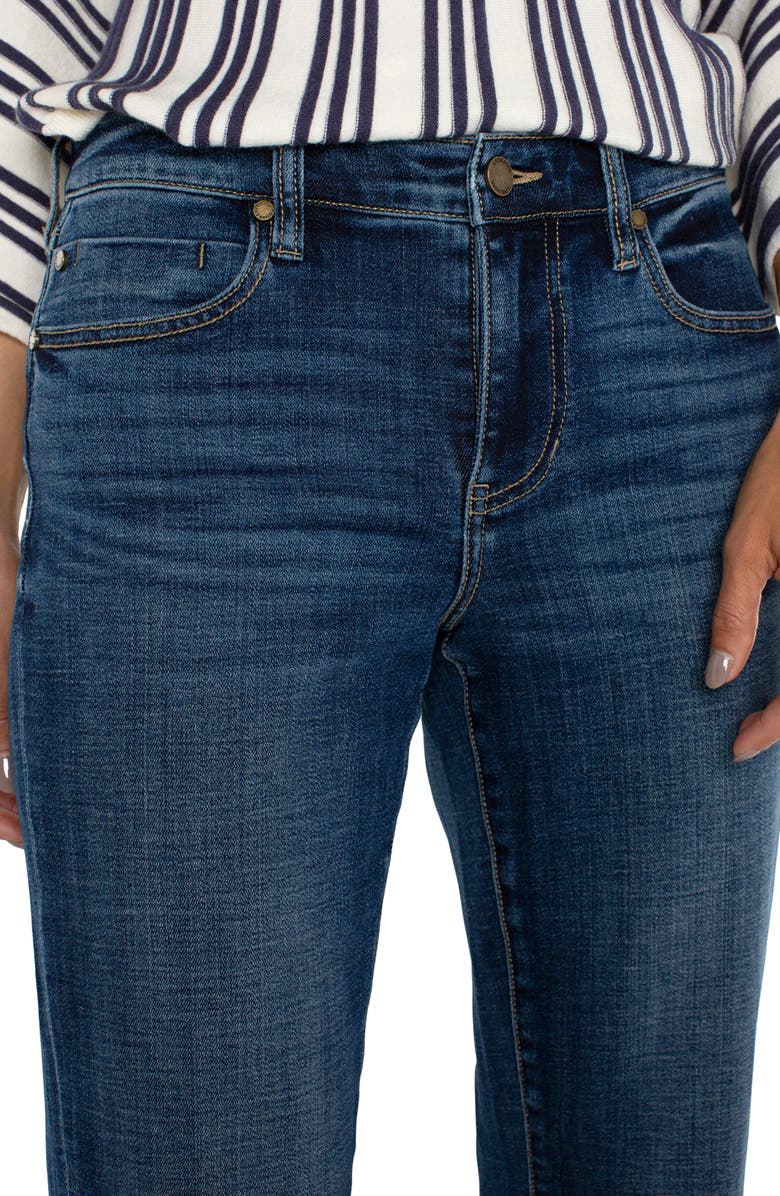 Liverpool Los Angeles Marley High Waist Cuff Girlfriend Jeans, Alternate, color, Rushland