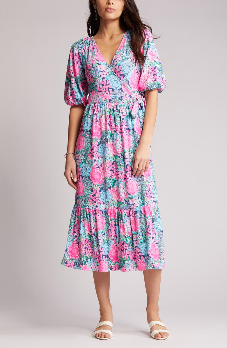 Lilly Pulitzer<sup>®</sup> Brantley Knit Midi Wrap Dress, Alternate, color, 