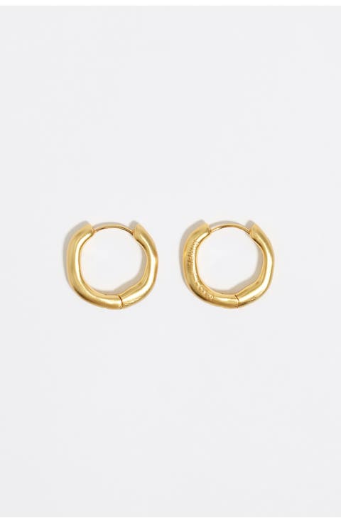 Matte Irregular Hoop Earrings